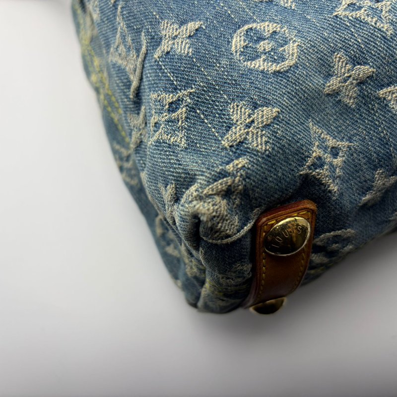 Louis Vuitton Monogram Denim Baggy PM 單肩包-9