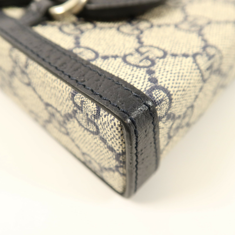 GUCCI 帆布1955 Horsebit銀扣肩背袋-8