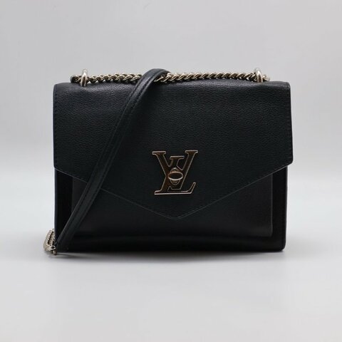 LOUIS VUITTON My lock me斜背包 - 黑銀