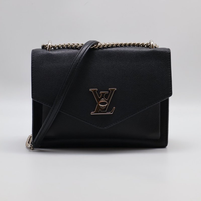 LOUIS VUITTON My lock me斜背包 - 黑銀-0