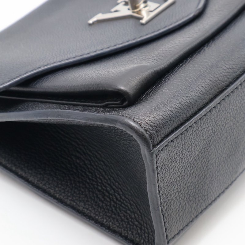 LOUIS VUITTON My lock me斜背包 - 黑銀-15