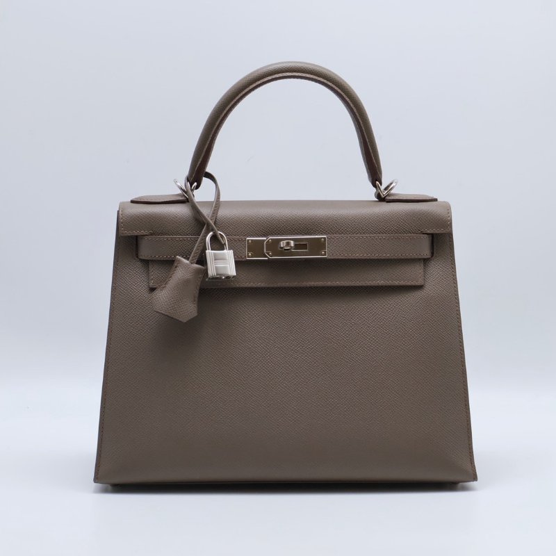 HERMES Kelly 28 - 錫器灰銀 A-0