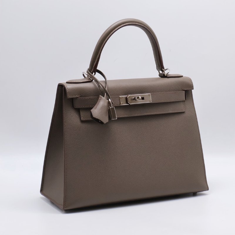 HERMES Kelly 28 - 錫器灰銀 A-1