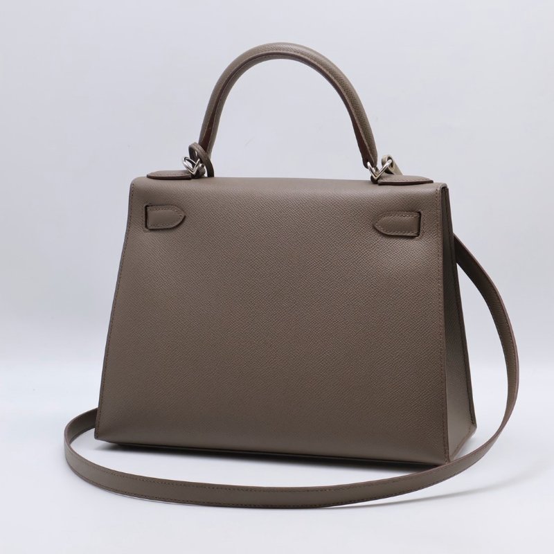HERMES Kelly 28 - 錫器灰銀 A-4