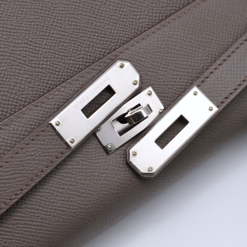 HERMES Kelly 28 - 錫器灰銀 A-11