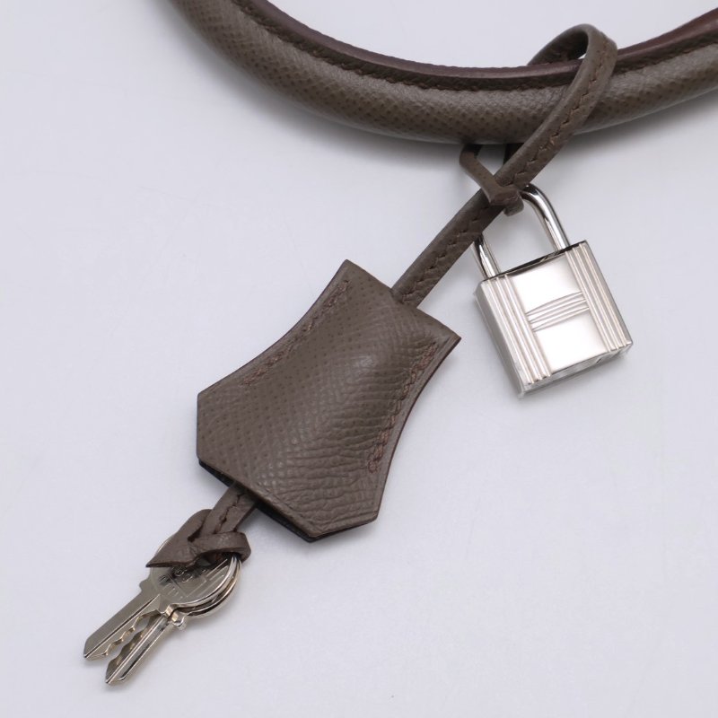 HERMES Kelly 28 - 錫器灰銀 A-16