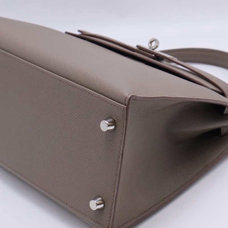 HERMES Kelly 28 - 錫器灰銀 A-17