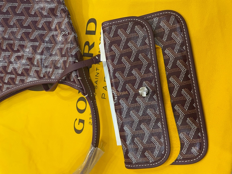 Goyard Hobo 酒紅色 古力娜扎同款-5