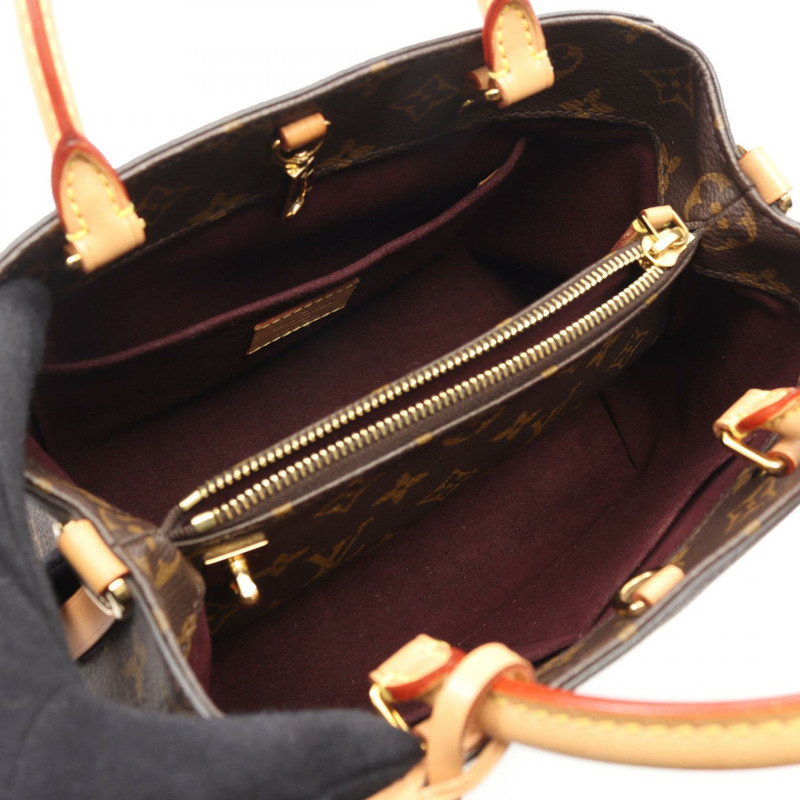 路易威登 Montaigne BB 單肩手提包 M41055 Monogram 帆布 棕色 二手-2
