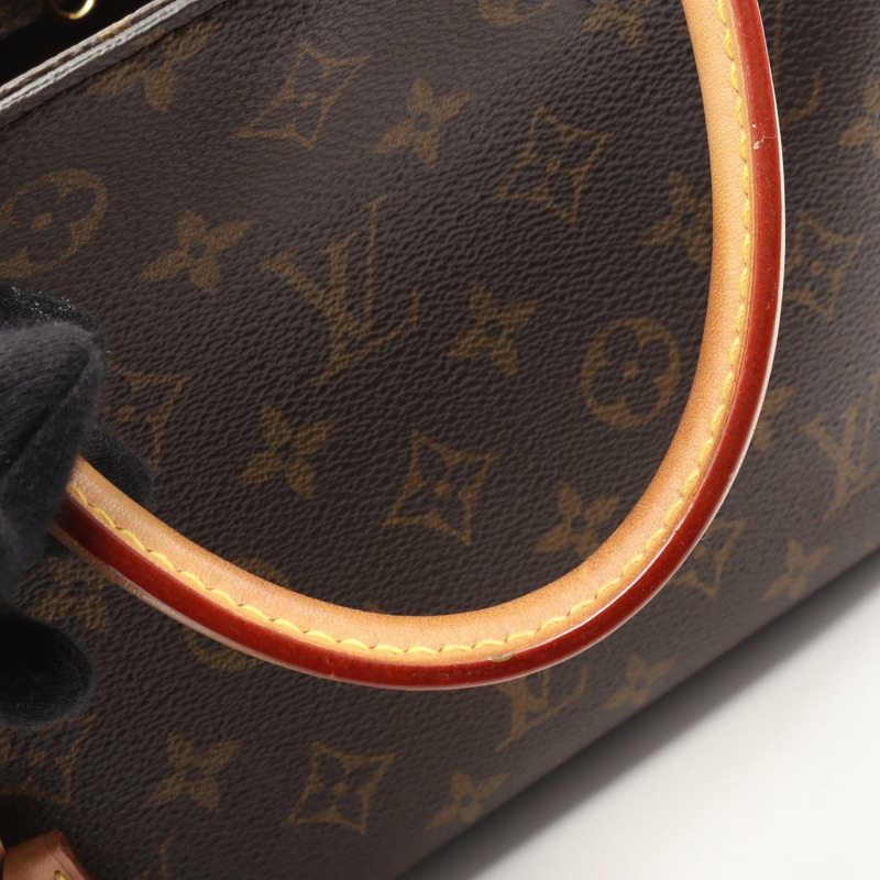 路易威登 Montaigne BB 單肩手提包 M41055 Monogram 帆布 棕色 二手-7