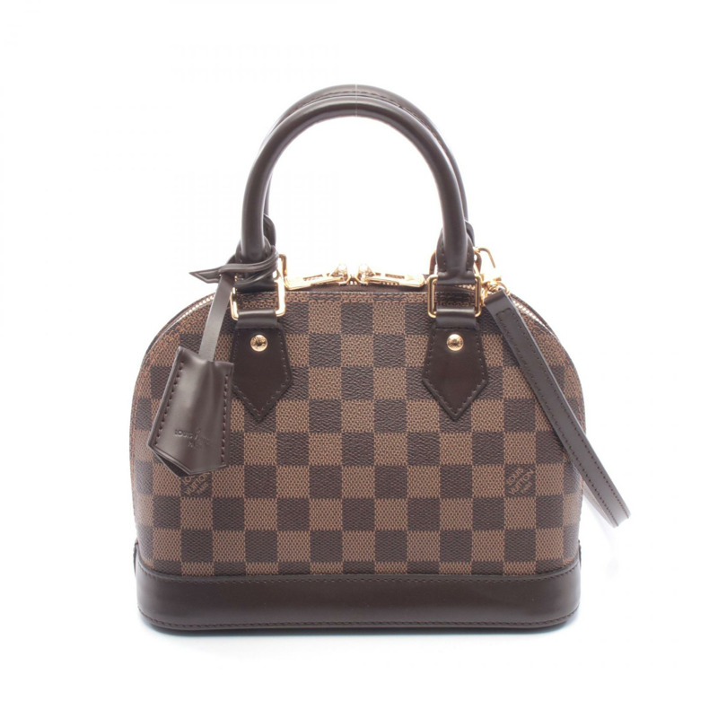 路易威登 Alma BB 單肩手提包 N41221 Damier 帆布 Ebene 二手女士 LV-0