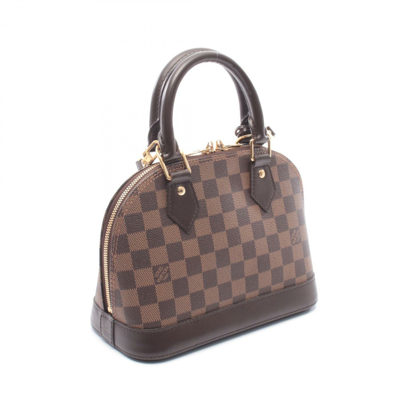 路易威登 Alma BB 單肩手提包 N41221 Damier 帆布 Ebene 二手女士 LV-1