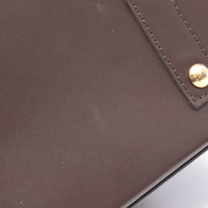 路易威登 Alma BB 單肩手提包 N41221 Damier 帆布 Ebene 二手女士 LV-4