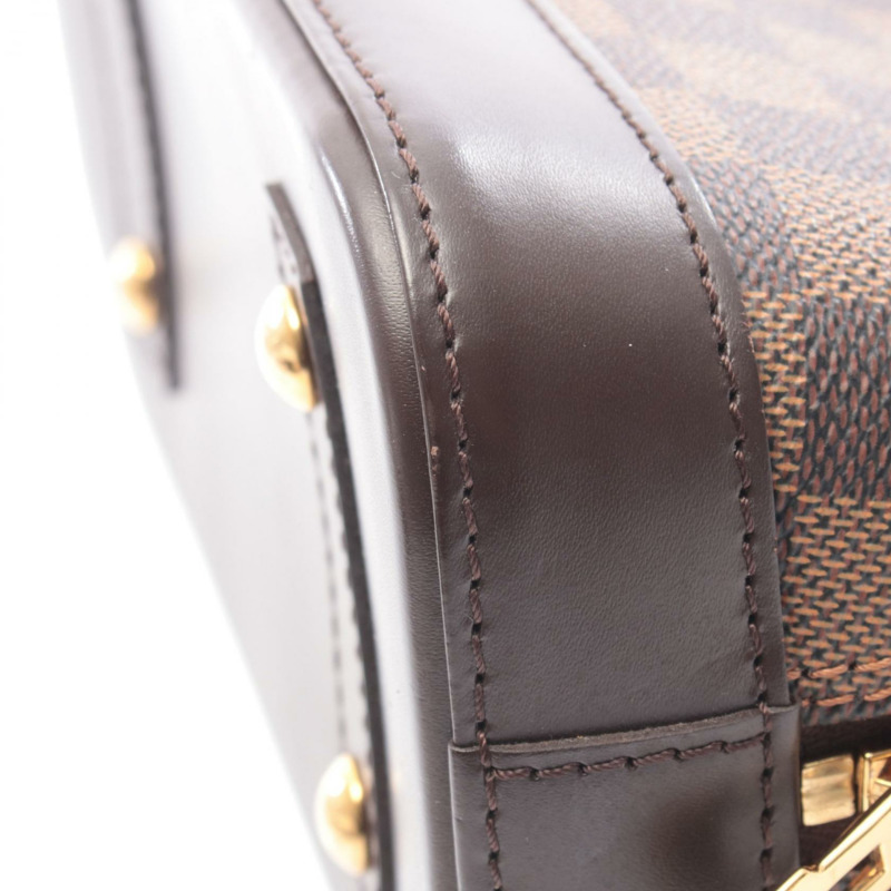 路易威登 Alma BB 單肩手提包 N41221 Damier 帆布 Ebene 二手女士 LV-5