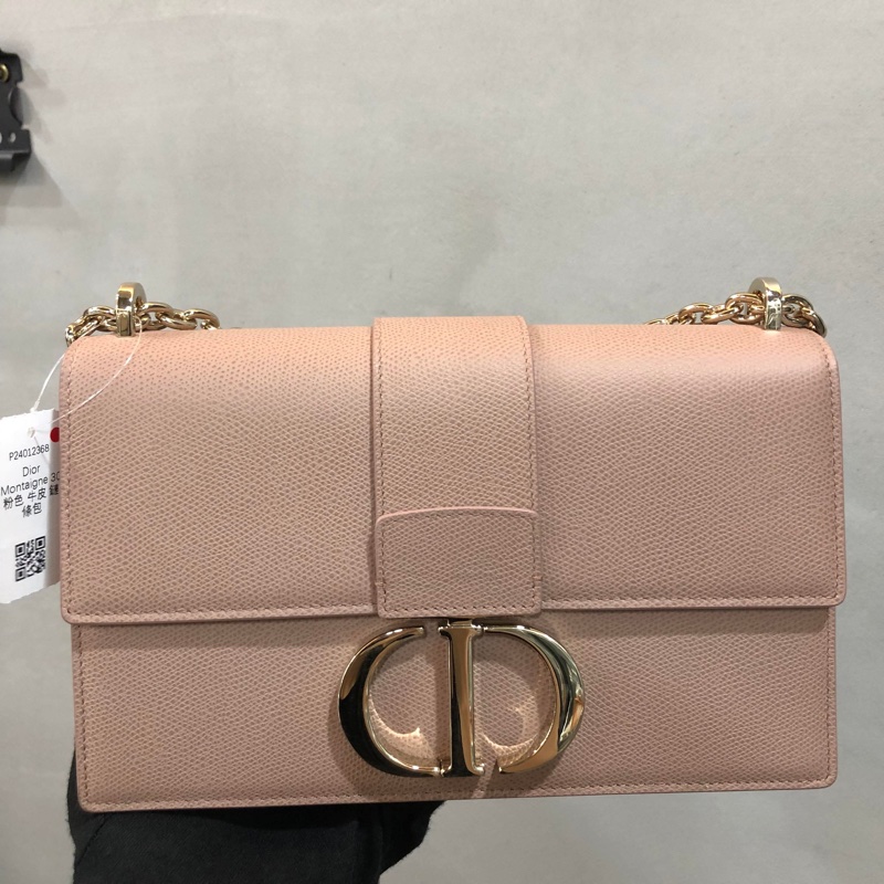 Dior Montaigne 30玫瑰粉金鍊肩背、斜背包-5