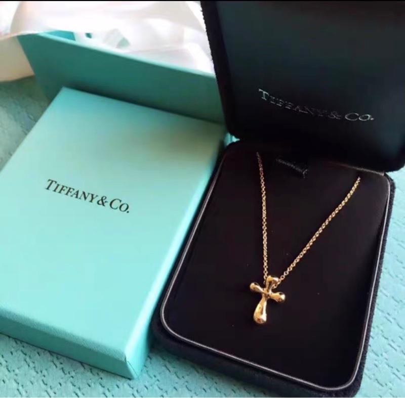 Tiffany Cross ✟ 蒂芙尼水滴十字架項鍊 可愛迷人-1