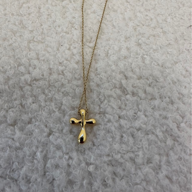 Tiffany Cross ✟ 蒂芙尼水滴十字架項鍊 可愛迷人-2