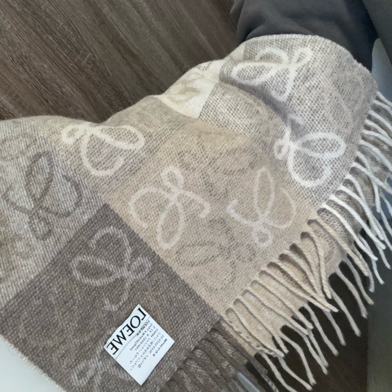 Loewe羊毛圍巾🐑🤎✨-4