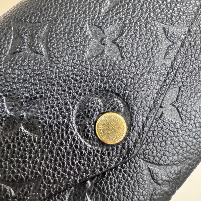 ［ 發財長夾 ］LV Sarah 黑牛皮長夾 晶片款-4