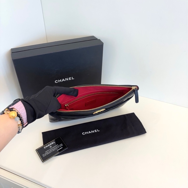 【99新全套🆕】Chanel 黑金 19bag 晚宴手拿包-6