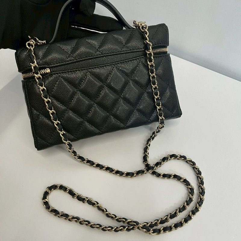 Chanel 26p LP包 黑金荔枝牛 晶片款 新款LP包-1