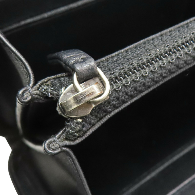 黑色 菱格紋 羊皮 BOY 拉鍊長夾 A80288 (無卡)【CHANEL 香奈兒】 A80288-14