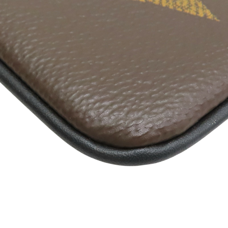 棕色 原花帆布 Pochette Trio 手拿包 M68756【LOUIS VUITTON LV 路易威登】 M68756-11