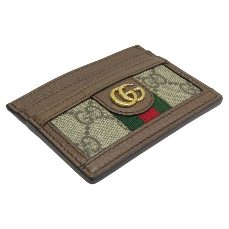 棕色 帆布 Ophidia Card Case 卡夾 名片夾 【GUCCI 古馳】 523159-2