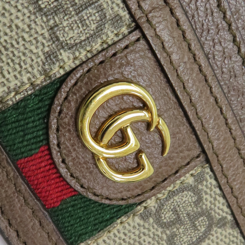 棕色 帆布 Ophidia Card Case 卡夾 名片夾 【GUCCI 古馳】 523159-6