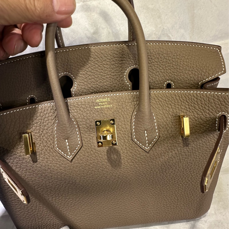 全新全套有原廠正單 Hermes Birkin 25cm Etube 金扣牛皮 Togo 手袋-9