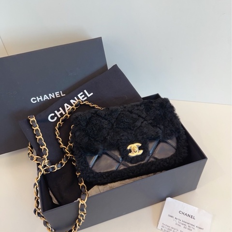 【全新全套帶膜🆕🎁】Chanel 25K24K 🔥新款秀款 黑色金扣翻蓋泰迪包 小號 small  斜挎包 單肩包