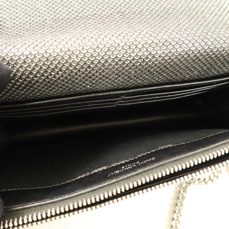 YVES SAINT LAURENT 皮革Kate Small銀扣肩背袋-4