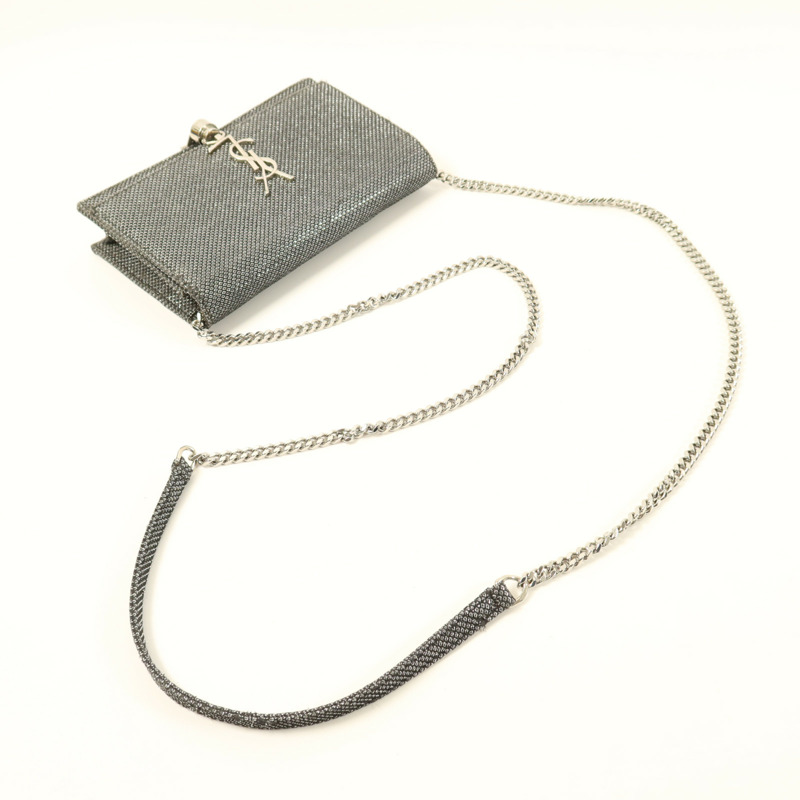 YVES SAINT LAURENT 皮革Kate Small銀扣肩背袋-6