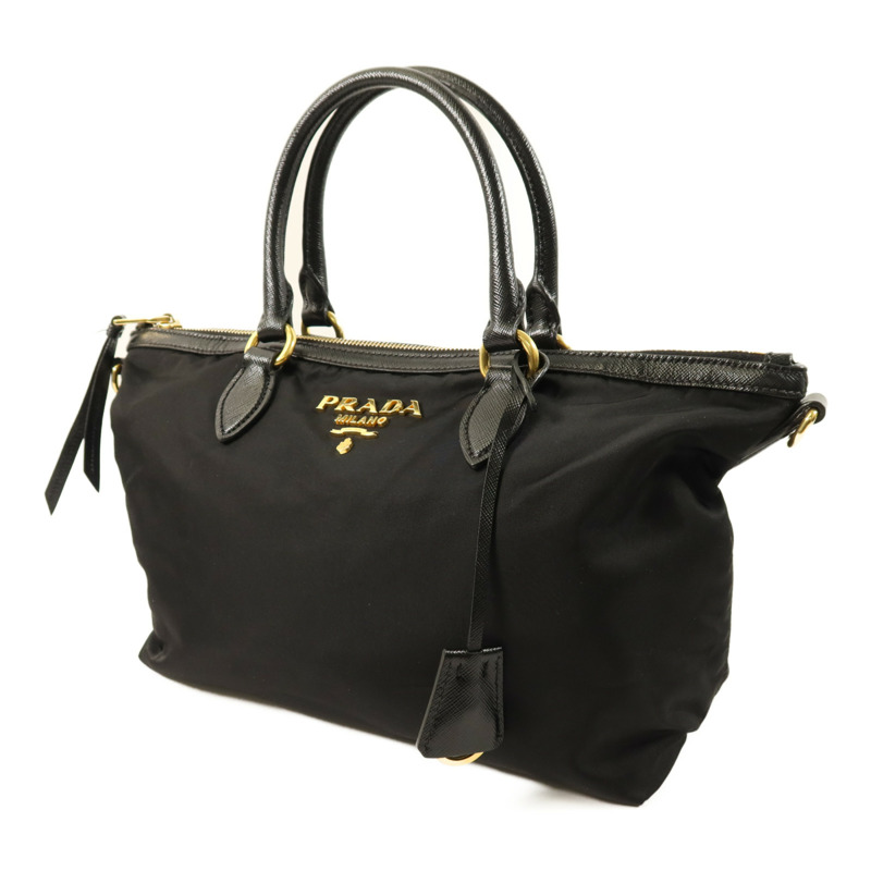 PRADA 尼龍Shoulder Bag金扣手挽肩背兩用袋-2