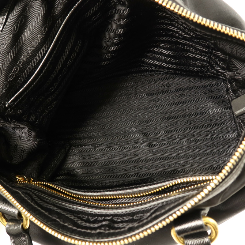 PRADA 尼龍Shoulder Bag金扣手挽肩背兩用袋-5