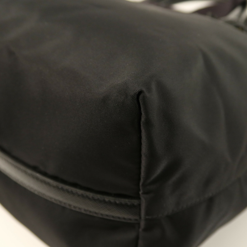 PRADA 尼龍Shoulder Bag金扣手挽肩背兩用袋-10