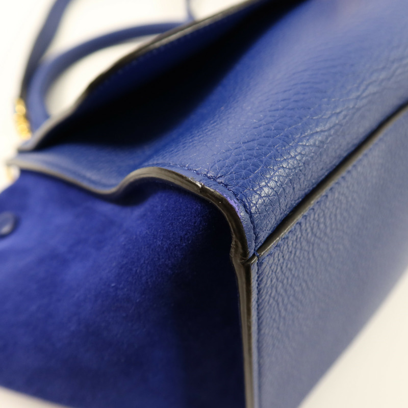 CELINE 牛皮皮革Trapeze金扣手挽肩背兩用袋-7