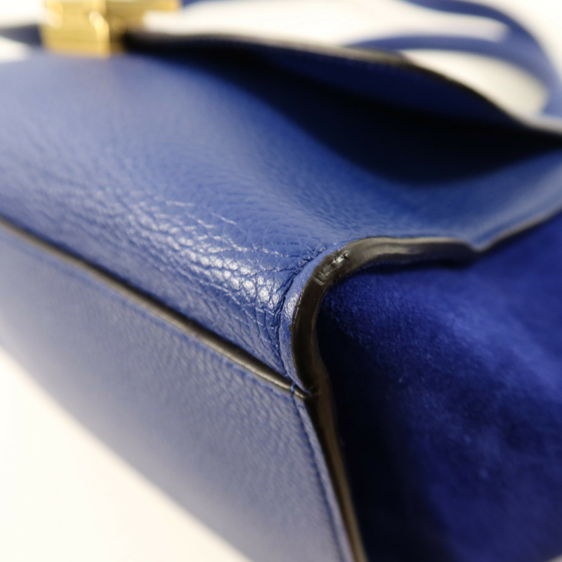 CELINE 牛皮皮革Trapeze金扣手挽肩背兩用袋-8