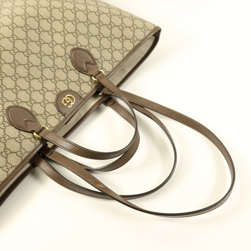 GUCCI 塗層帆布Ophidia GG Tote Bag金扣手挽袋-6