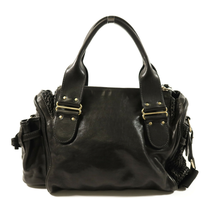 Chloe 牛皮皮革Shoulder Bag金扣手挽肩背兩用袋-1