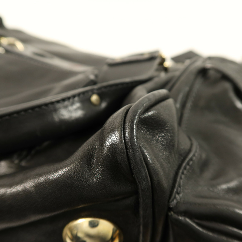 Chloe 牛皮皮革Shoulder Bag金扣手挽肩背兩用袋-4