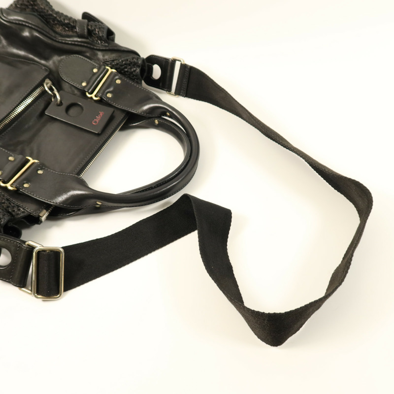 Chloe 牛皮皮革Shoulder Bag金扣手挽肩背兩用袋-8