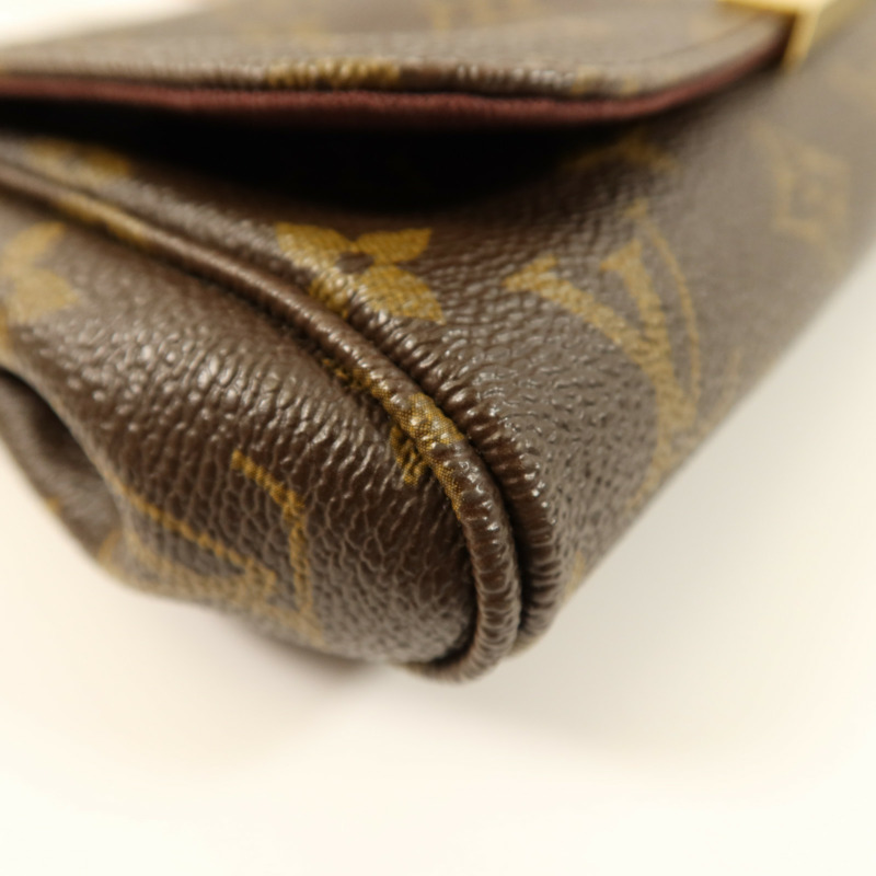 LOUIS VUITTON Monogram Favorite MM金扣手挽肩背兩用袋-6