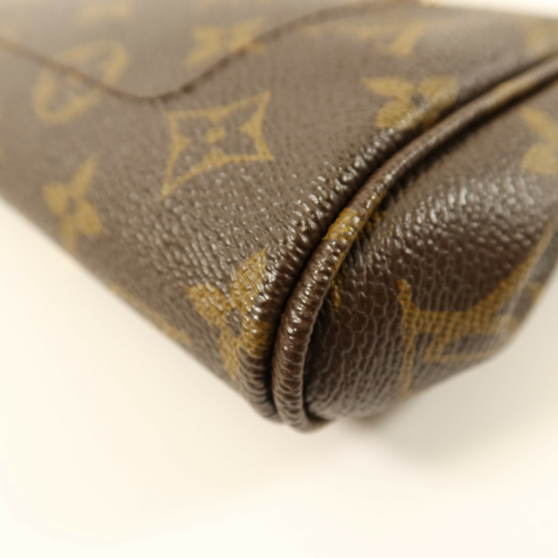LOUIS VUITTON Monogram Favorite MM金扣手挽肩背兩用袋-9