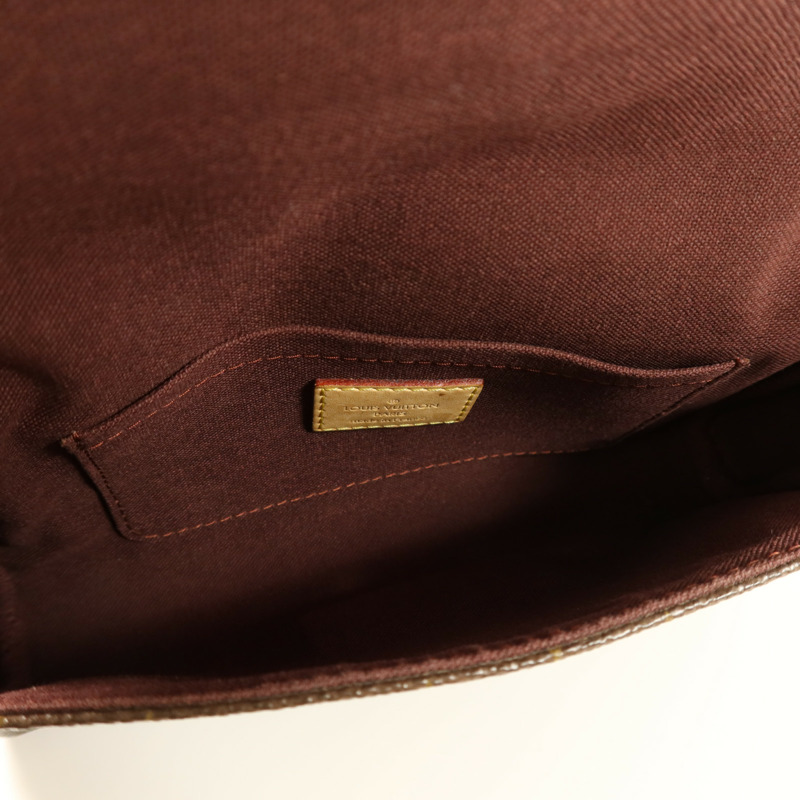 LOUIS VUITTON Monogram Favorite MM金扣手挽肩背兩用袋-10