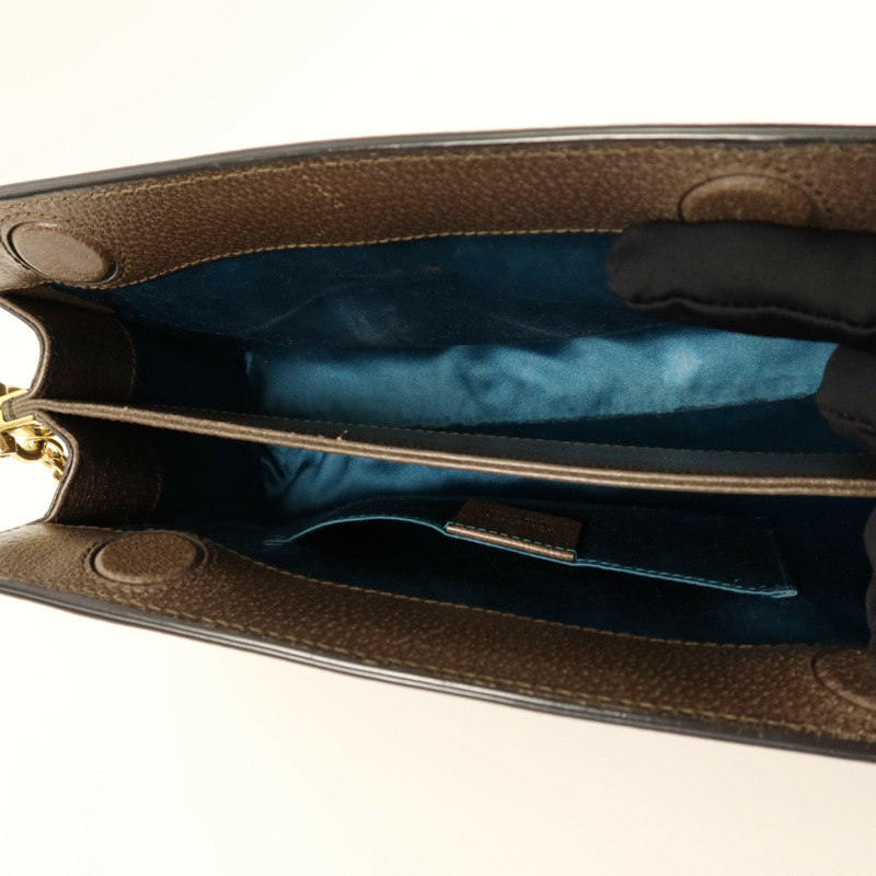 GUCCI 塗層帆布Ophidia GG金扣鏈帶肩背袋-4