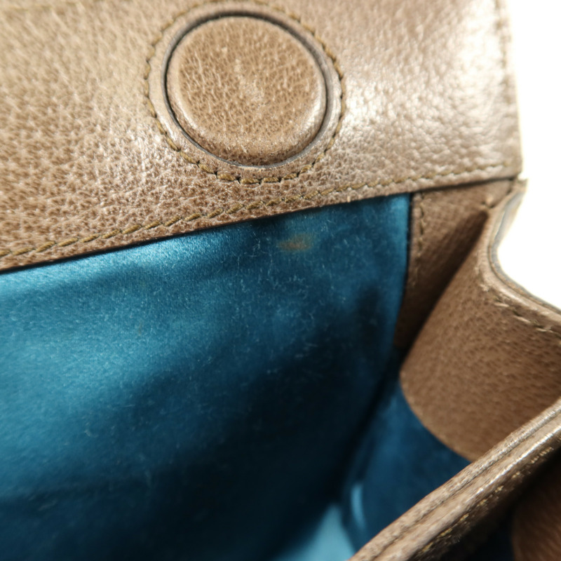 GUCCI 塗層帆布Ophidia GG金扣鏈帶肩背袋-13