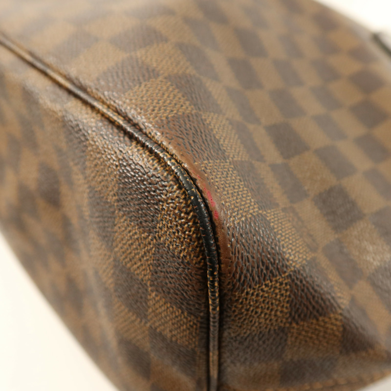 LOUIS VUITTON Damier Neverfull MM金扣手挽袋/肩背袋-11