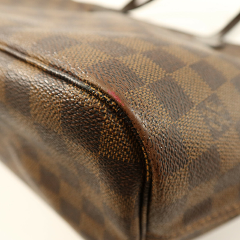 LOUIS VUITTON Damier Neverfull MM金扣手挽袋/肩背袋-13