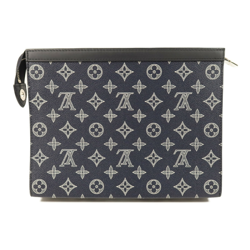 LOUIS VUITTON Monogram Pochette Voyage Clutch銀扣手拿包-1
